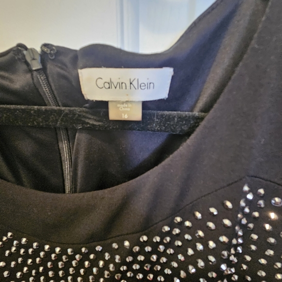 Calvin‎ Klein Black dress with sequin front - Picture 3 of 5
